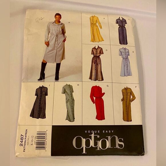 Uncut vogue, Y2K, easy options pattern sewing size 8,10,12 vogue patterns - Picture 1 of 11